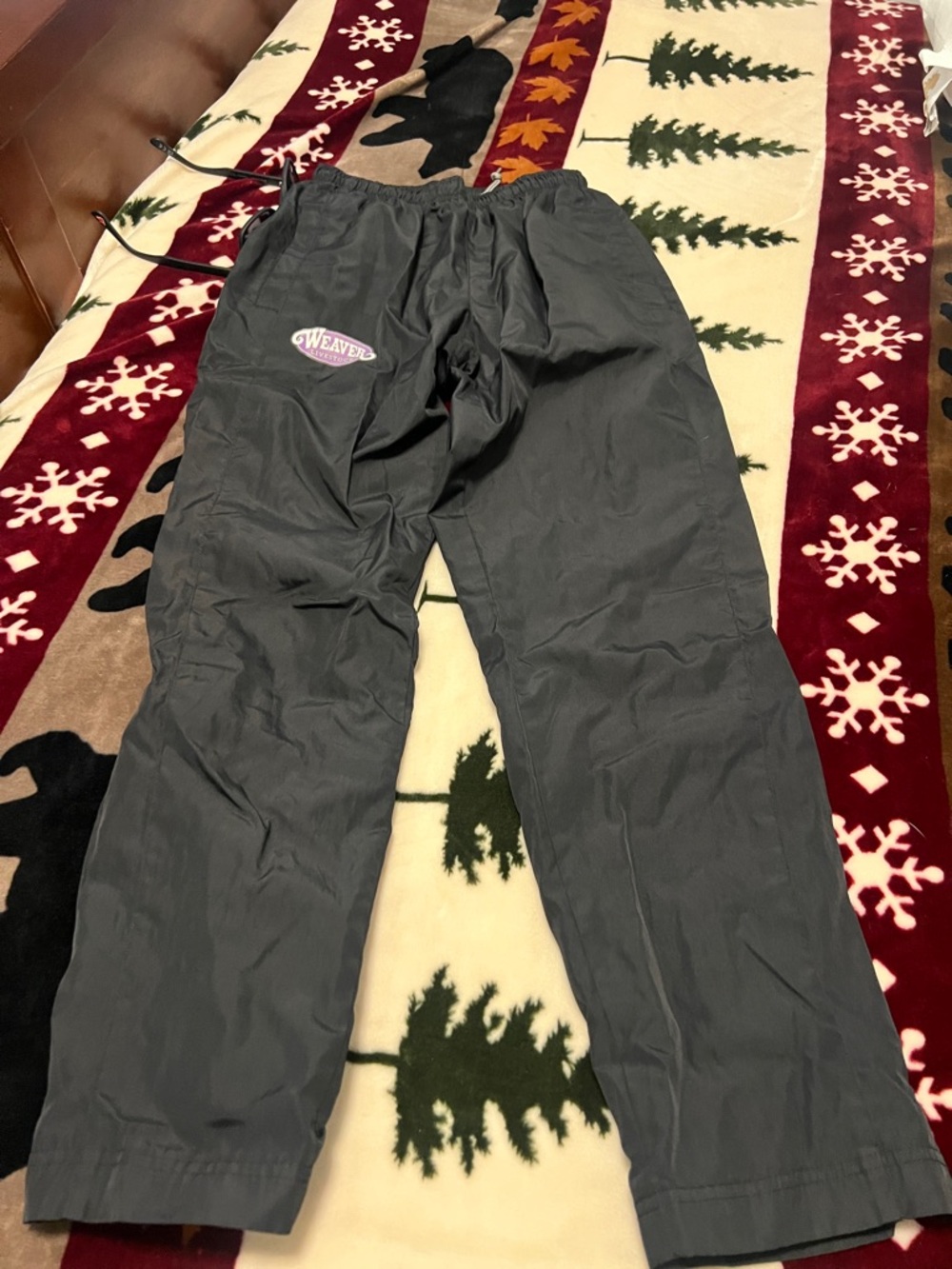 Sport-Tek Youth Gray Mesh-Lined water resistant pants